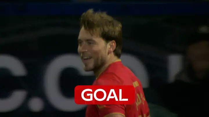 Morris opens the scoring for Boro against Bolton