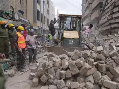 4 rescued on third day after Kenya building collapse as families lose hope