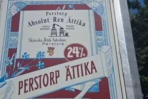 Giant Perstorp Vinegar Bottle in Perstorp, Sweden