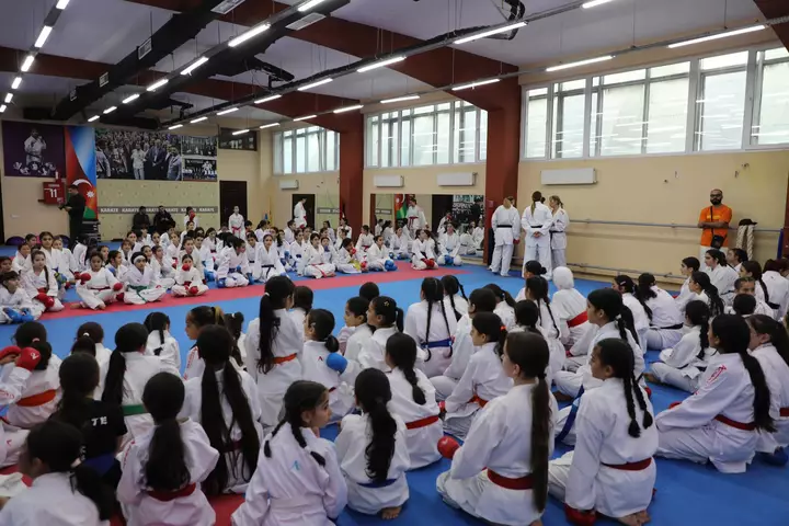 200-dən çox qadın karateçi bir araya gəldi