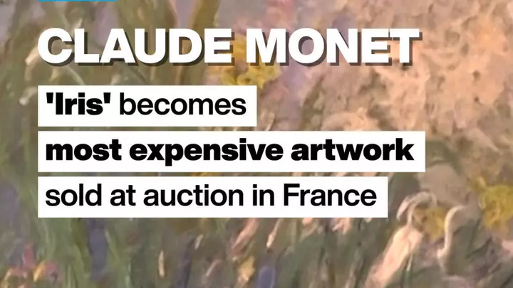 Claude Monet: 'Iris' becomes most expensive artwork sold at auction in France