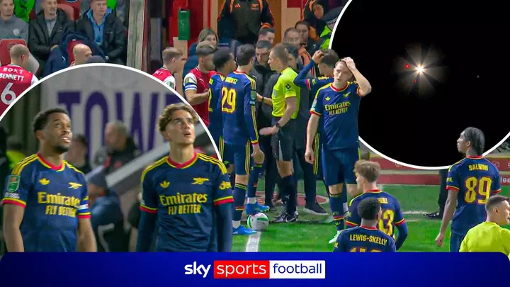 Bizarre scenes! Drone stops play two minutes into Fleetwood-Arsenal tie