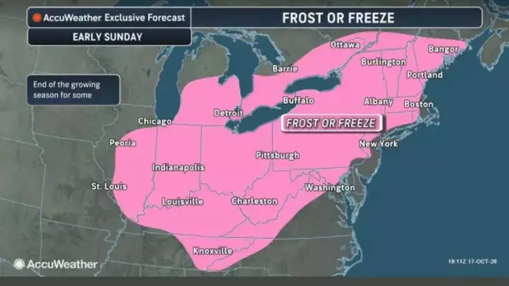 Map Shows U.S. States Facing 28-Degree Temperatures as Freeze Warnings Expand