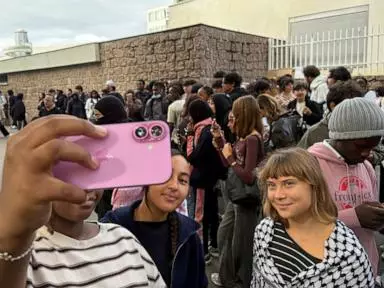 Greta Thunberg backs French high school protests over run-down schools